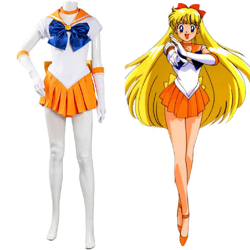 Sailor Moon Minako Aino Halloween Carnival Suit Cosplay Costume Uniform Dress Outfits Tunics Short Trendy