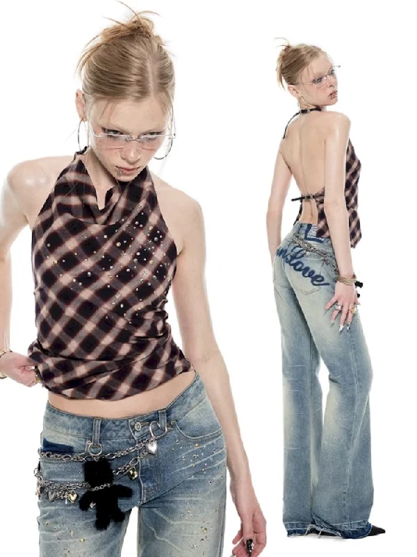Swing Neck Waistless Backless Tank Top【s0000009432】 chic tank top