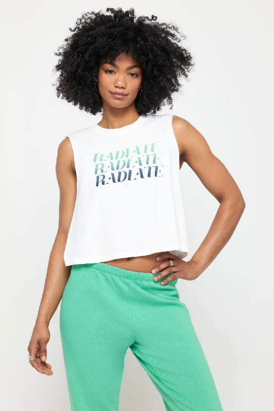 Fan Radiate Callie Crop Tank casual tank top