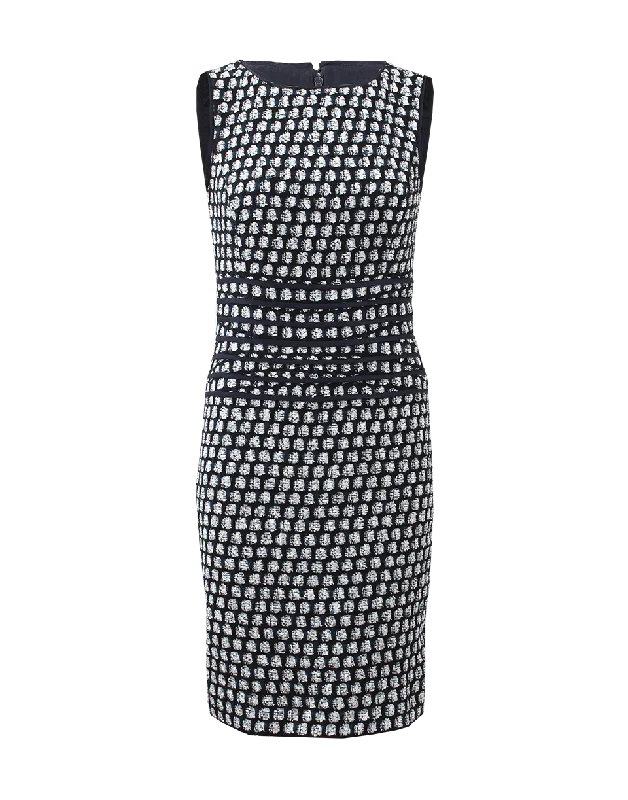 Tweed Dress With Banded Waist Tunics Handmade artisanal