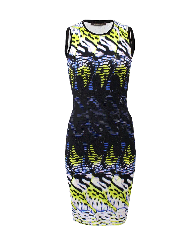 Slim Printed Dress Tunics Sophisticated sleek