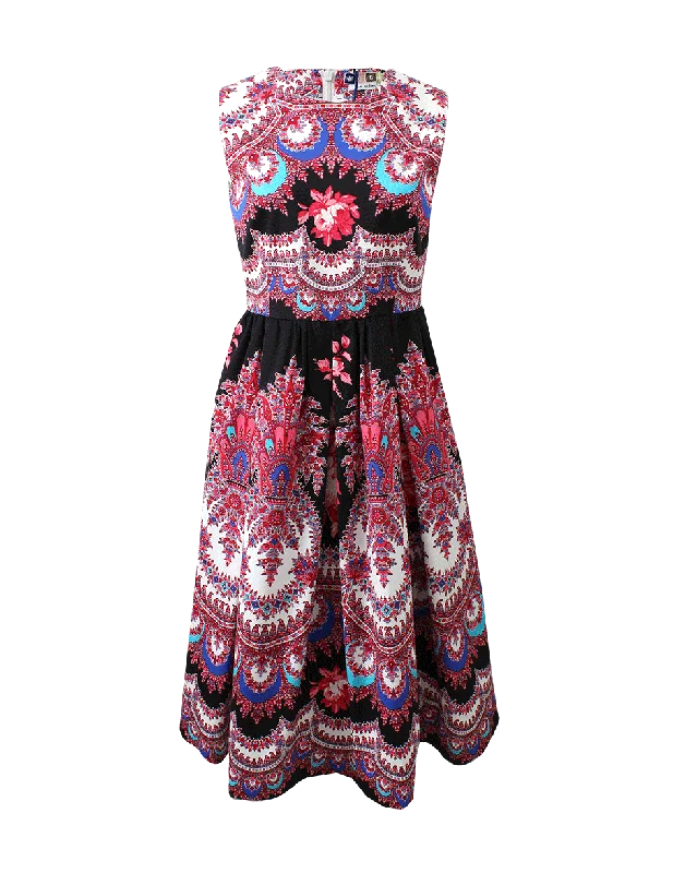 Printed Full Dress Tunics Chic fashionable