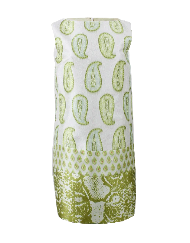 Multi-Print Sheath Dress Tunics Distressed trendy