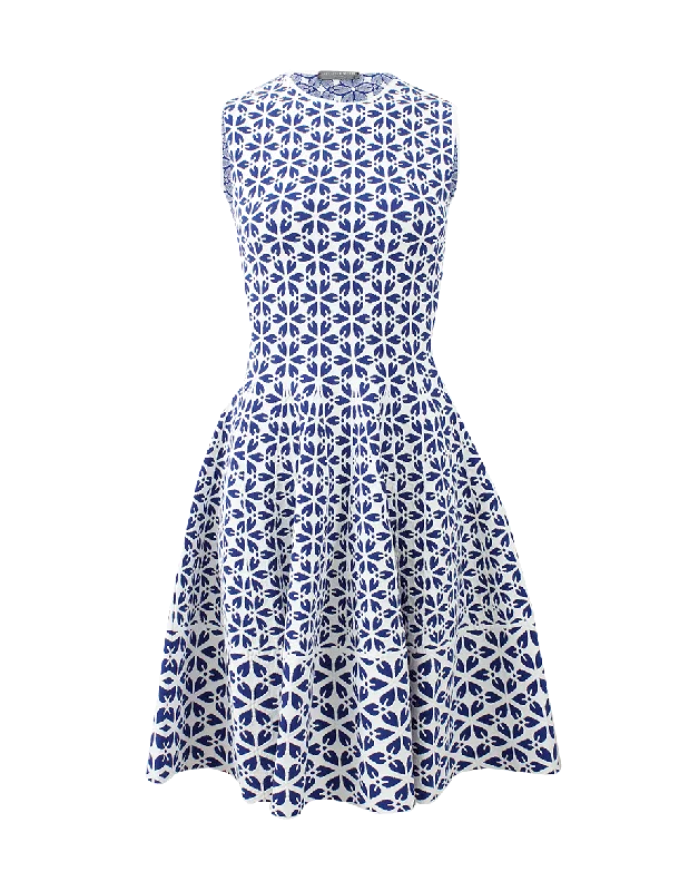 Embossed Flower Dress Tunics Stylish elegant