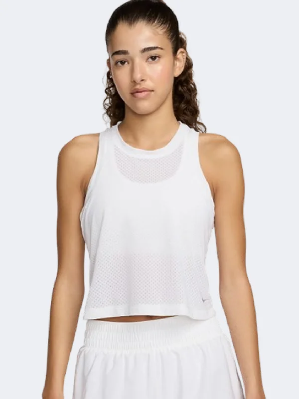 Nike One Classic Breathe Df Women Training Tank White/Black sheer tank top