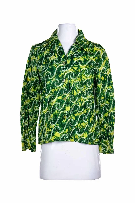 Vintage 1970s No Brand Jacket Nylon Fabric Polyester Fabric Spandex Fabric