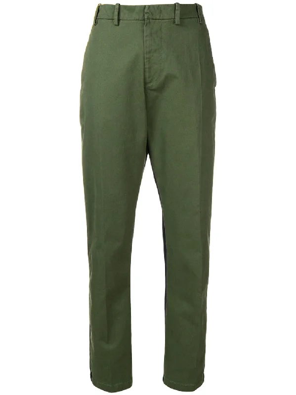 contrast fitted trousers Trousers Recommended Stylist