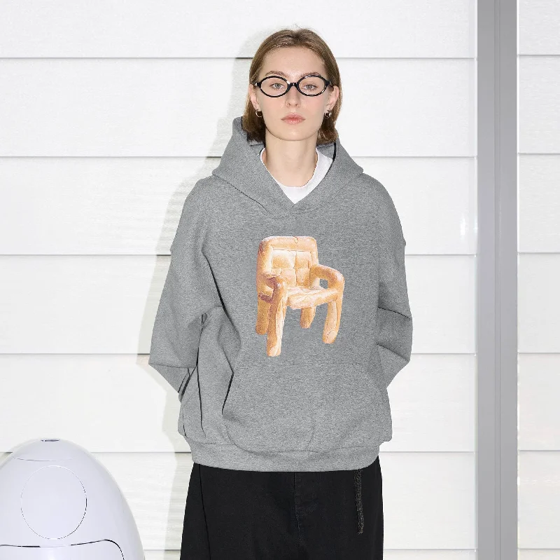 Bread Chair Hoodie Hoodie with Fur Luxurious Winter