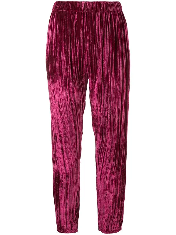 pleated cropped trousers Trousers sophisticated sleek