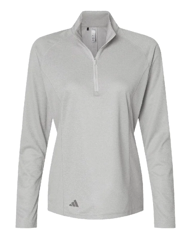 adidas - Women's Space Dyed 1/4-Zip Pullover Fleece Warm Pullover