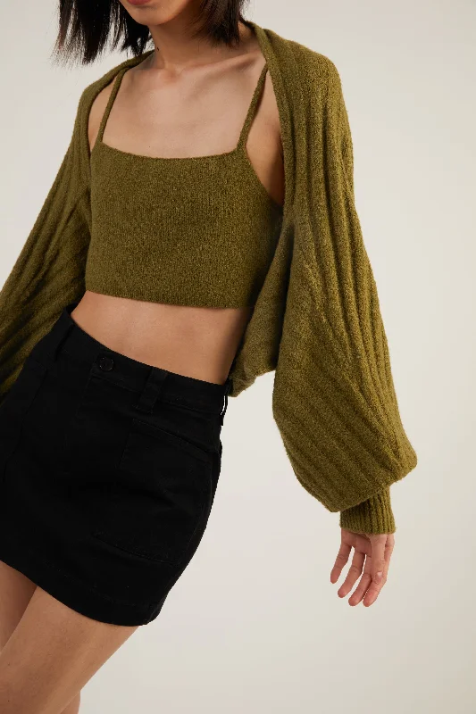 CROPPED SWEATER TANK Embroidered Appliqued Beaded