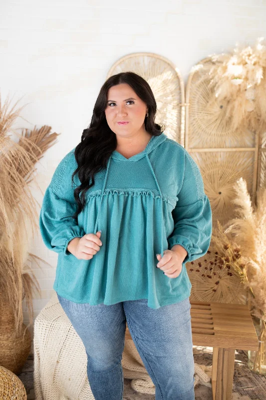 Federicas Baby Doll Hoodie Hoodie with Cropped Fit Short Trendy