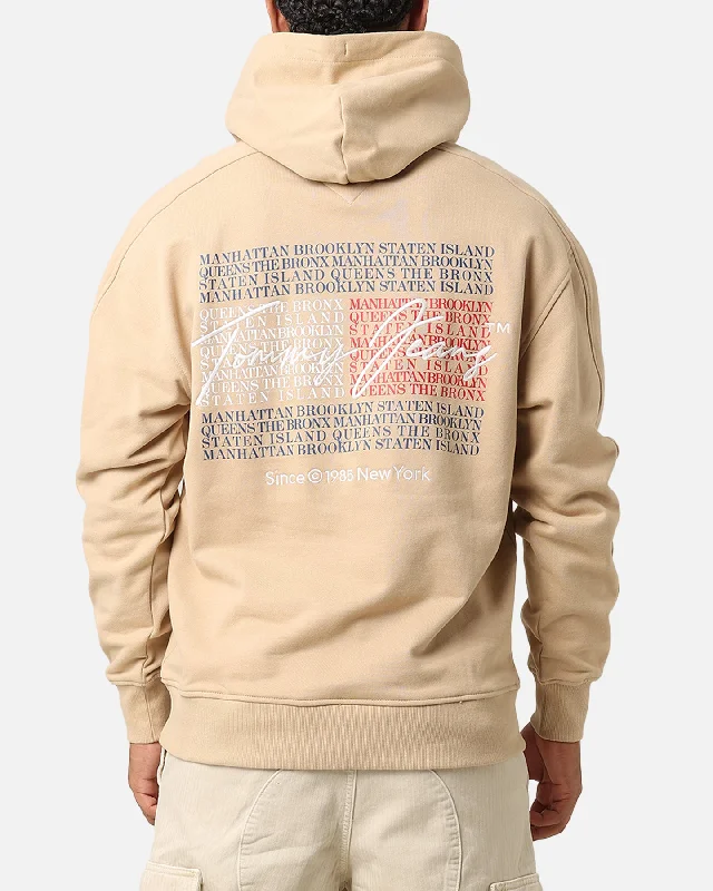 Tommy Jeans TJM Relax Washed DNA Hoodie Gentle Gold Hoodie with Illustration Artistic Creative