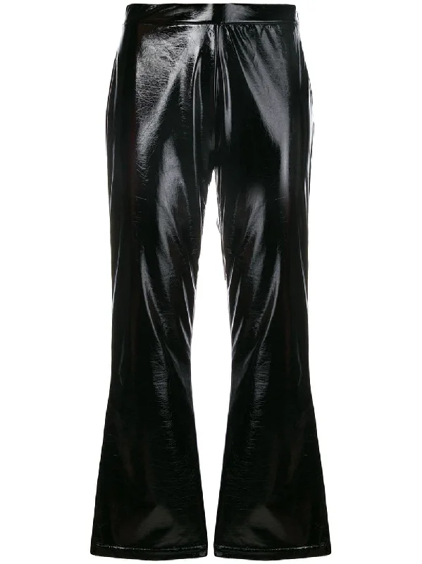 PVC cropped trousers Trousers Tapered Slim Fit