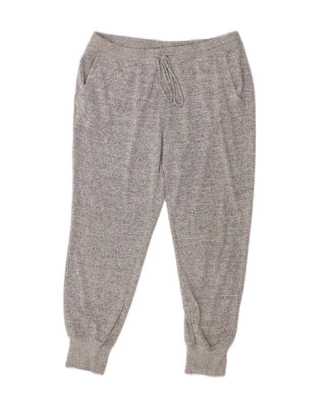 GAP Womens Tracksuit Trousers Joggers UK 10 Small  Grey Flecked Polyester Trousers Bestseller Popular