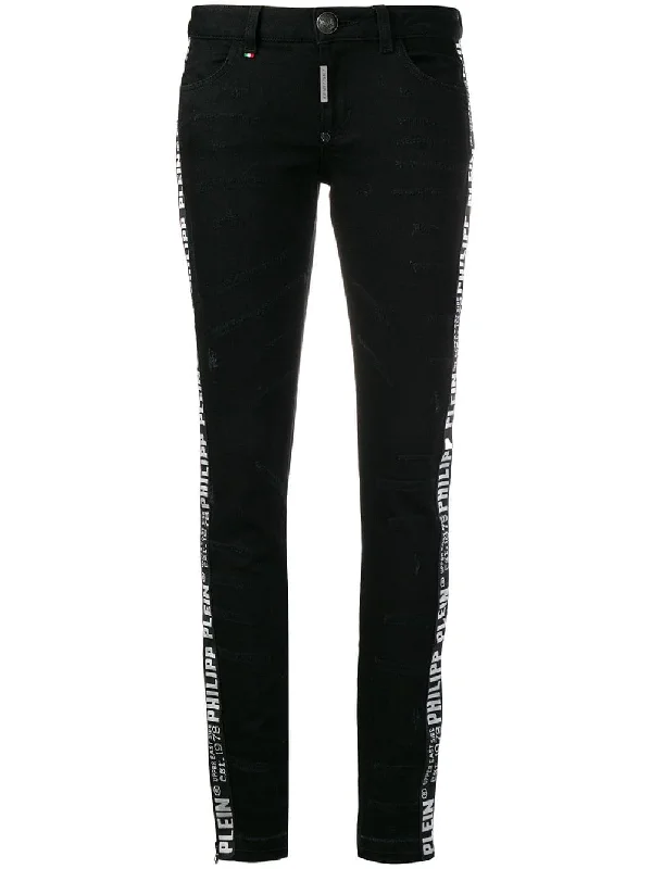 logo stripe skinny trousers Trousers Bestseller Popular