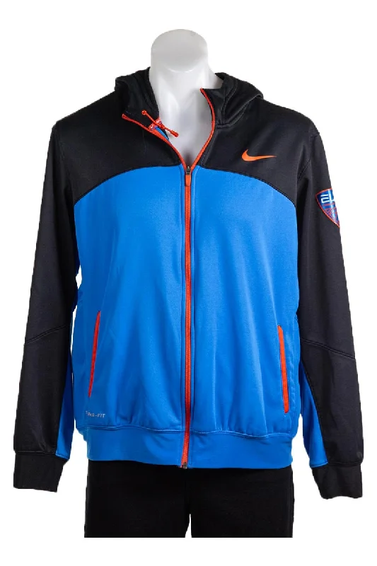 Nike Track Jacket Denim Fabric Leather Fabric Suede Fabric
