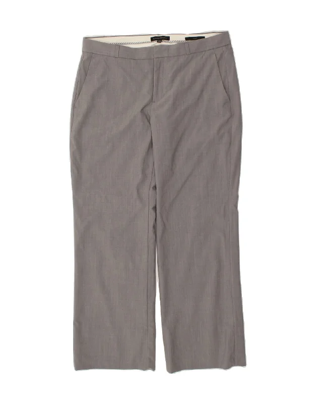 BANANA REPUBLIC Womens Logan Casual Trousers US 12 Large W32 L30 Grey Skinny Trousers Denim Stretchy