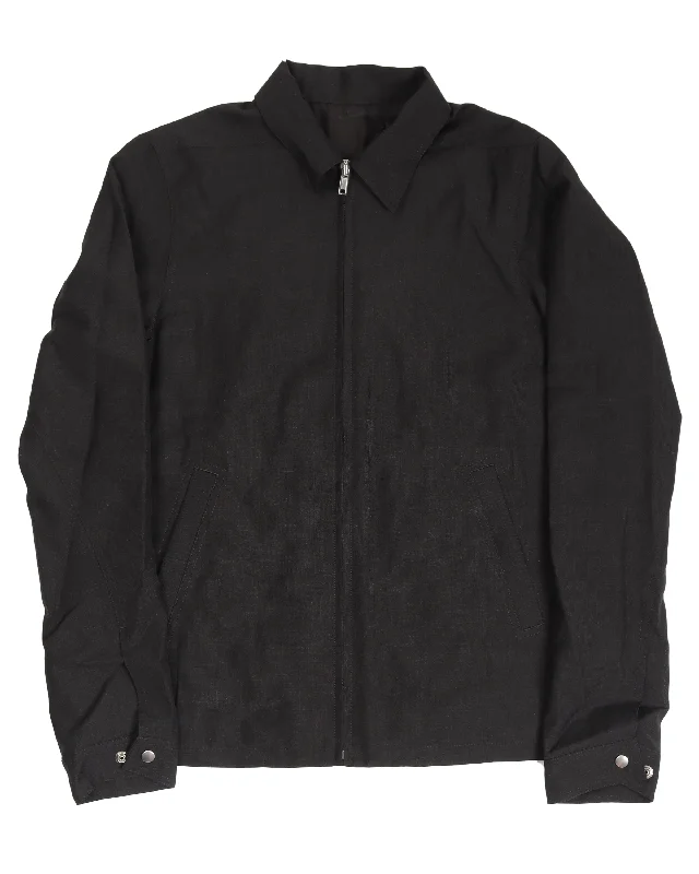 Brad Zip Jacket Hooded Jacket Caped Jacket Shawl Collar Jacket