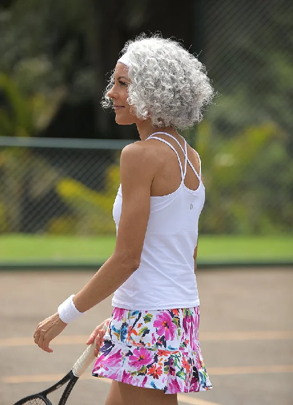 Breathe Tank (White) soft pink tank