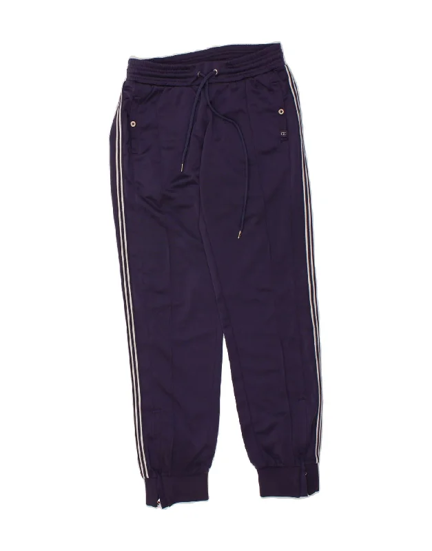 CHAMPION Womens Tracksuit Trousers Joggers UK 8 Small  Navy Blue Polyester Trousers Trousers Formal