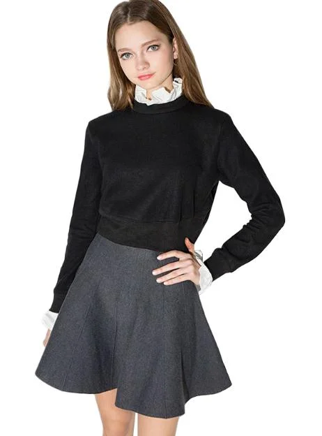 WOMEN SHORT TOPS BUTTERFLY SLEEVE FEMALE PULLOVER TOPS One Shoulder Top