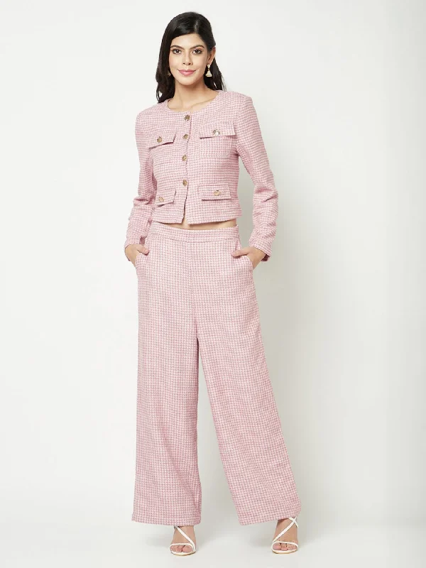 Salmon Pink Jacket Toggled Jacket Drawstring Jacket Belted Jacket