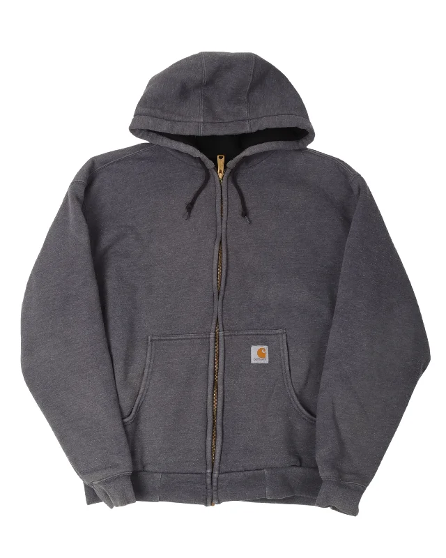 Carhartt Mesh Lined Zip Up Hoodie Zip Hoodie Drawstring Kangaroo Pocket