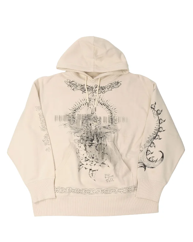 Tattoo Graphic Hoodie Hoodie with Earth Tones Natural Calm