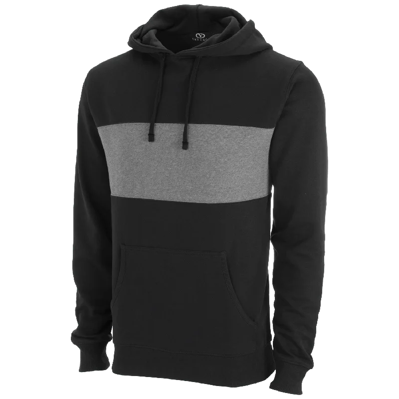 Premium Cotton Blocked Fleece Pullover Port Neck Pullover