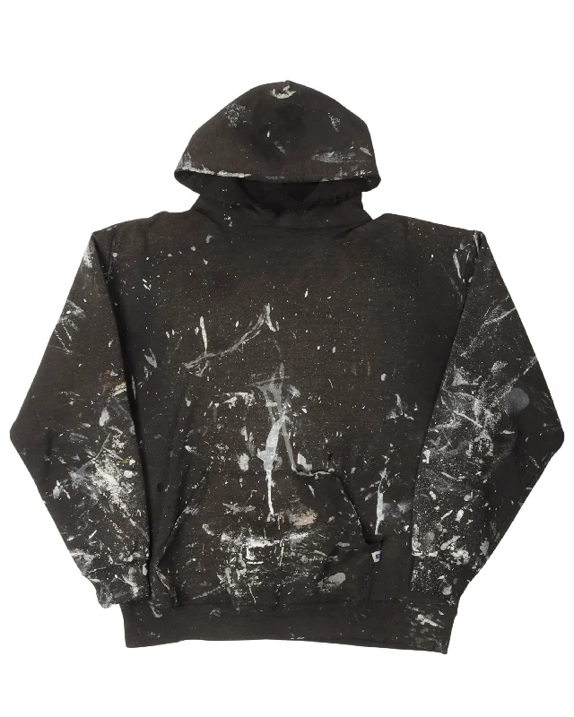 Paint Splatter Russell Hoodie Hoodie with Strings Custom Fit Adjustable