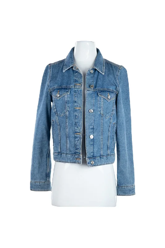 MNG Denim Jacket Herringbone Jacket Houndstooth Jacket Plaid Jacket