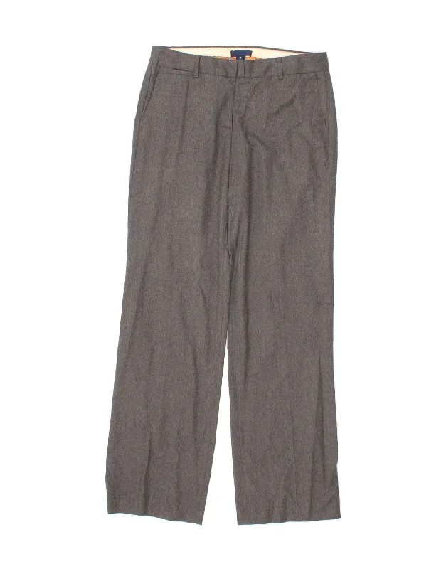 J. CREW Womens Favorite Fit Straight Suit Trousers US 4 Small W32 L32 Grey Trousers Review Highly