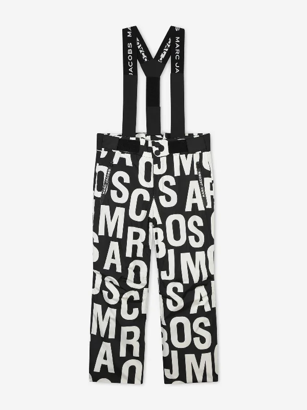 MARC JACOBS Kids Logo Ski Trousers in Black Trousers Winter Warm