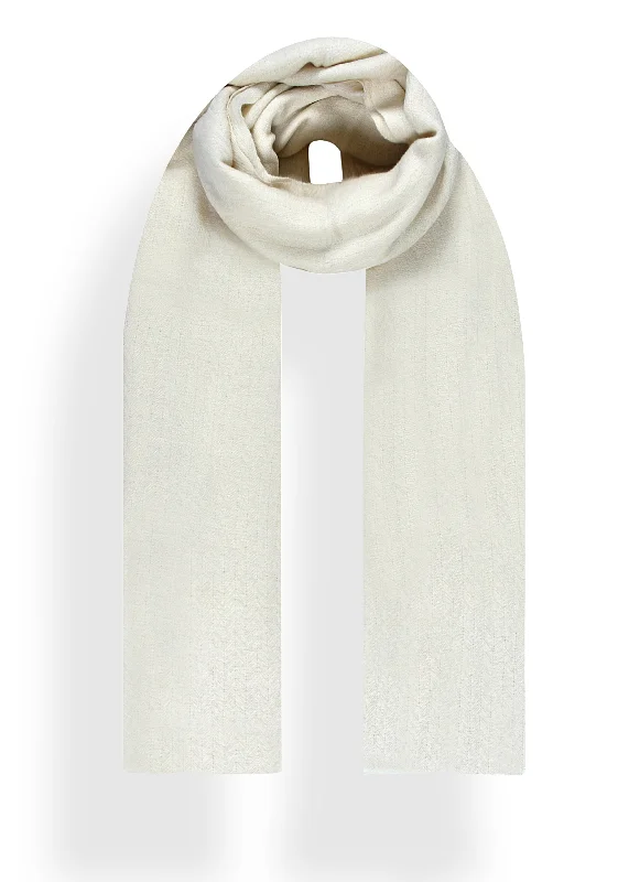 Broken Herringbone Shawl in Cashmere Elegant Silk Shawl Scarf