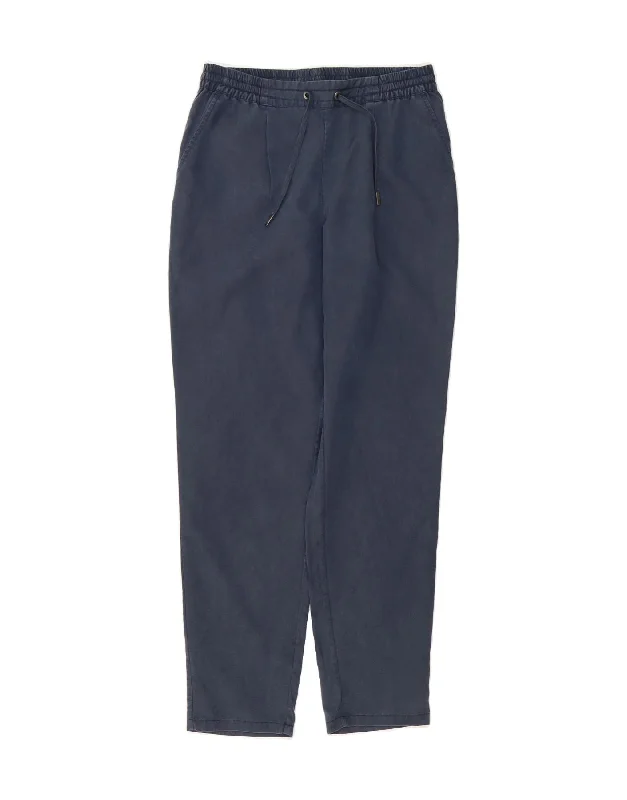 TOMMY HILFIGER Womens Tapered Casual Trousers W26 L28 Navy Blue Trousers Occasion Special