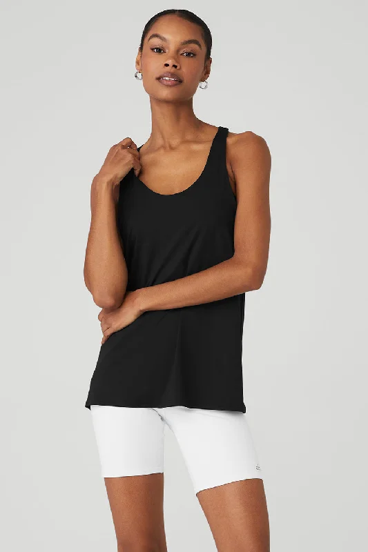 Don't Get It Twisted Tank - Black casual tank top