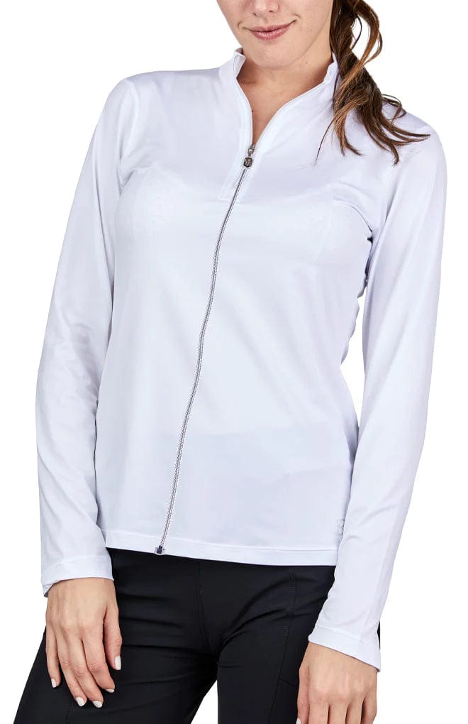 Sofibella Women's Tennis Jacket-UV Feather Trench Coat Raincoat Waterproof Jacket