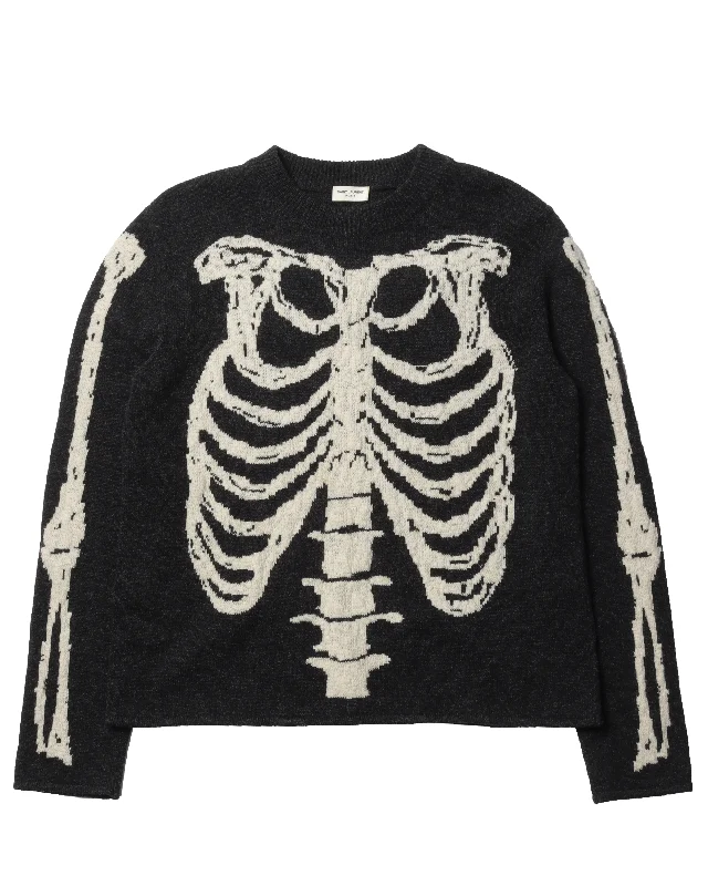 Skeleton Sweater Polka Dot Checkered Tartan
