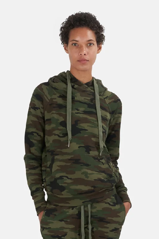 Lisse Hoodie Woodland Camo Oversized Hoodie Comfort Casual