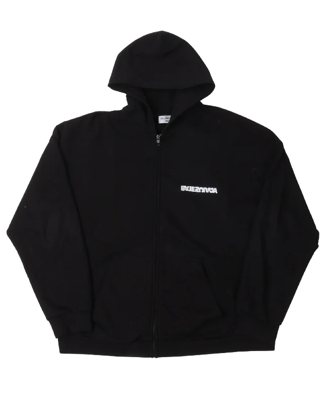 Logo Zip Up Hoodie Hoodie with Zipper Versatile Modern