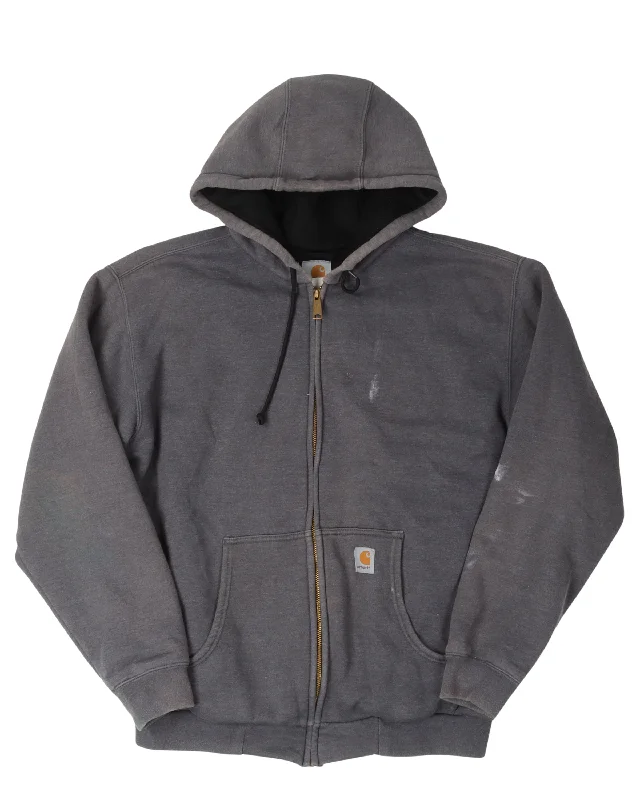 Carhartt Mesh Lined Zip Up Hoodie Hoodie with Hood Adjustable Protection