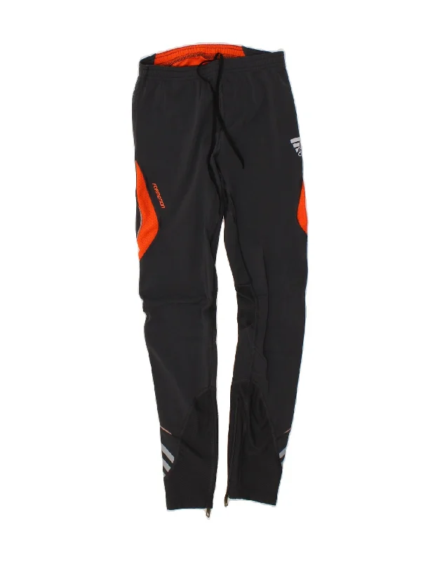 ADIDAS Womens Climawarm Graphic Tracksuit Trousers UK 8 Small Black Nylon Trousers Cargo Utility