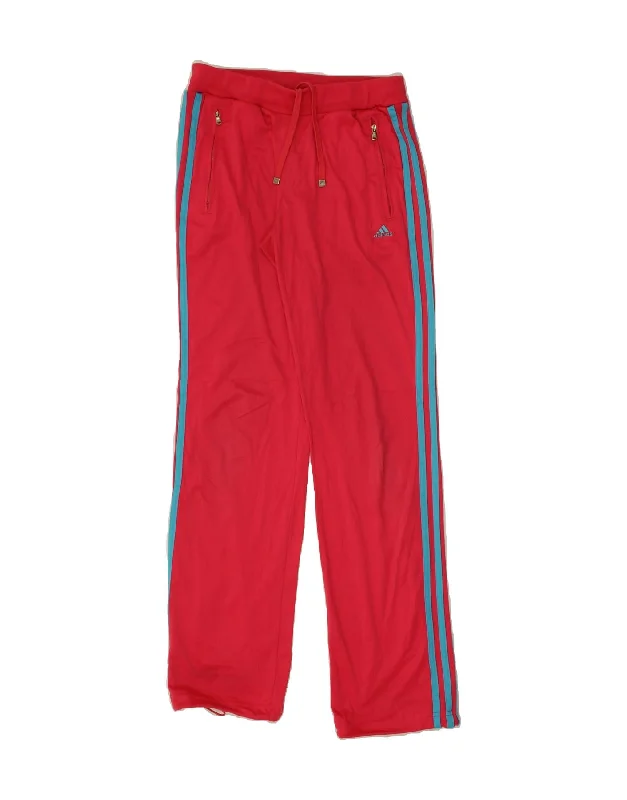 ADIDAS Womens Tracksuit Trousers UK 10 Small  Pink Polyester Trousers Running Lightweight