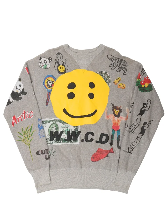 Human Made W.W.C.D. Crewneck Sweatshirt Hoodie with Ribbed Cuffs Snug Fit Comfort