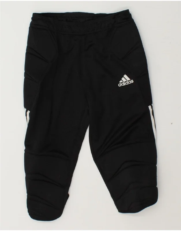 ADIDAS Womens Climalite Capri Tracksuit Trousers Joggers UK 10 Small Black Trousers Polka Dot Cute