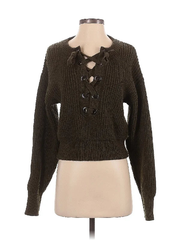 Pullover Sweater Blouson Sleeve Pullover
