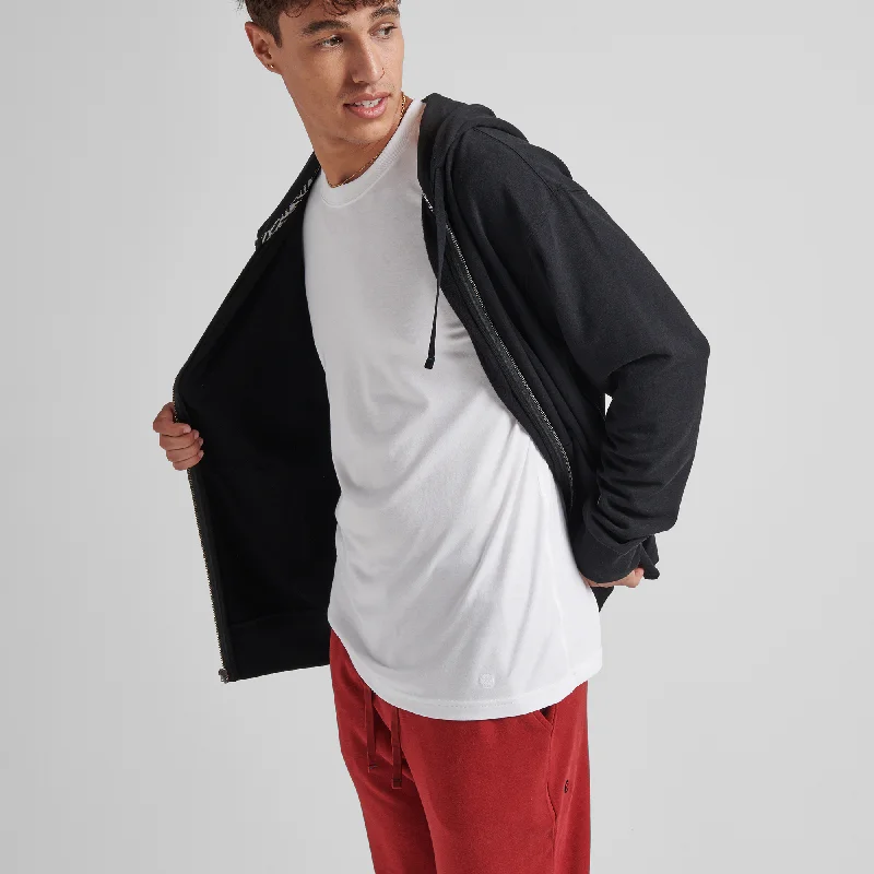 SHELTER ZIP HOODIE Hoodie with Magnetic Closure Innovative Modern