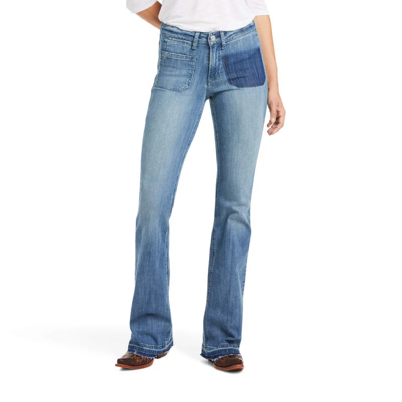 ARIAT WOMEN'S SLIM TROUSER VIVIANE WIDE LEG JEAN - 10037944 Trousers cozy soft