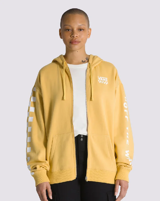 Polerón Extra Fun Os Hoodie Ochre Hoodie with Raw Hem Edgy Unfinished